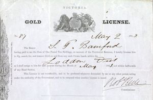 1851 miners licence